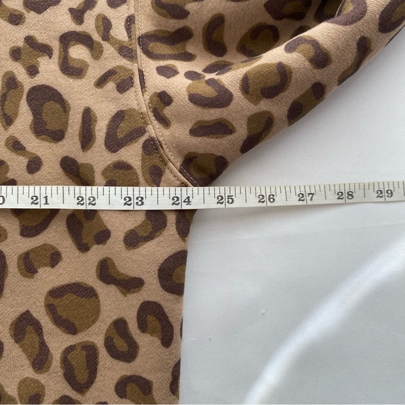 NWOT Comfrt Limited Edition Brown Leopard Minimalist Hoodie Size Large - Picture 13 of 14